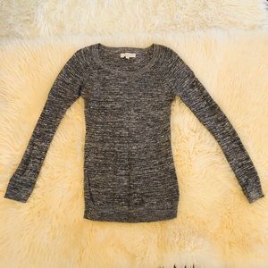 Loft sweater in grey and white: XS